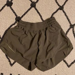 lululemon olive green shorts like new
